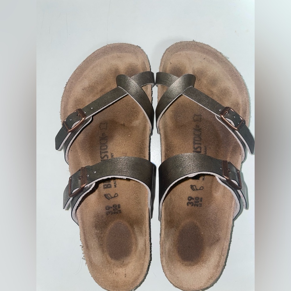 Gold Birkenstocks